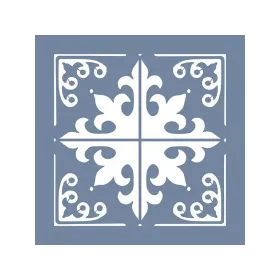 EHFY29 Fayans Desen Stencil 20x20cm