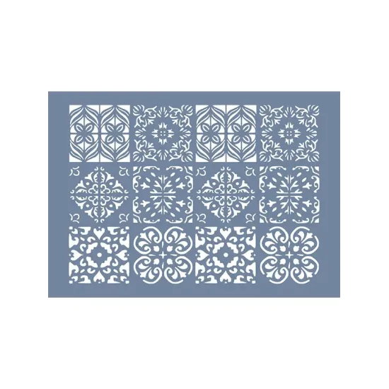 EHFY39 Fayans Desen Stencil 25x35cm