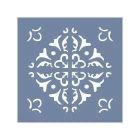 EHFY43 Fayans Desen Stencil 20x20cm