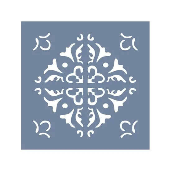 EHFY43 Fayans Desen Stencil 20x20cm