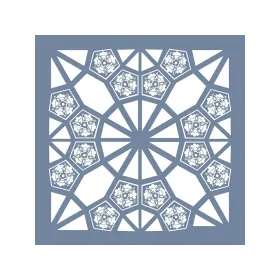 EHFY44 Fayans Desen Stencil 45x45cm
