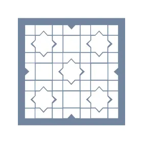EHGE05 Geometrik Desen Stencil 45x45cm