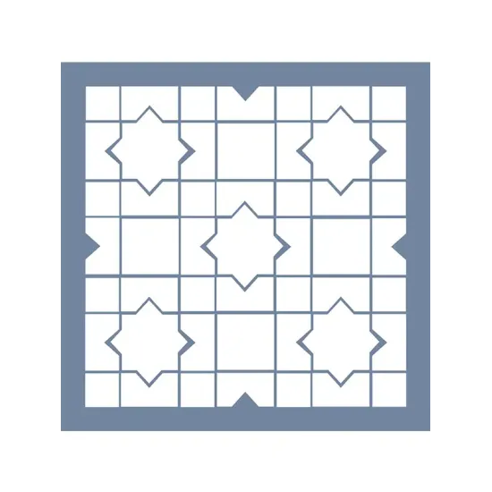 EHGE05 Geometrik Desen Stencil 45x45cm