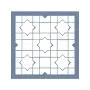 EHGE05 Geometrik Desen Stencil 45x45cm