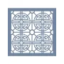 EHGE11 Geometrik Desen Stencil 45x45cm