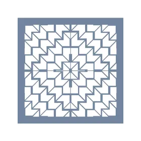 EHGE15 Geometrik Desen Stencil 45x45cm