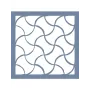 EHGE16 Geometrik Desen Stencil 45x45cm