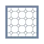 EHGE19 Geometrik Desen Stencil 45x45cm