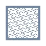 EHGE31 Geometrik Desen Stencil 45x45cm