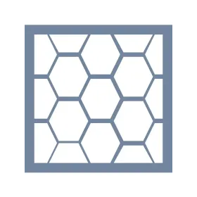 EHGE32 Geometrik Desen Stencil 45x45cm