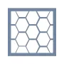 EHGE32 Geometrik Desen Stencil 45x45cm