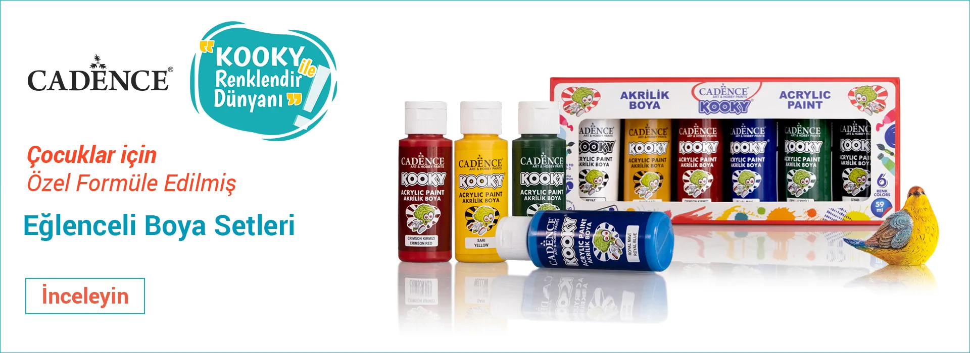 Kooky Çocuklar için Akrilik Boya Setleri Kooky Çocuklar için Akrilik Boya Setleri